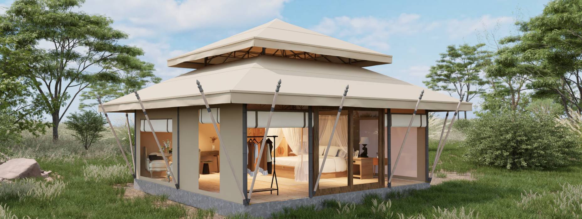 嘉鱼县户外野奢帐篷